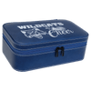 Personalized Leatherette Travel Jewelry Box — 7½" × 4½", Black Lining