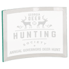 Beveled Jade Glass Crescent Award