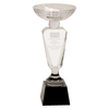 Clear Crystal Cup on Black Pedestal