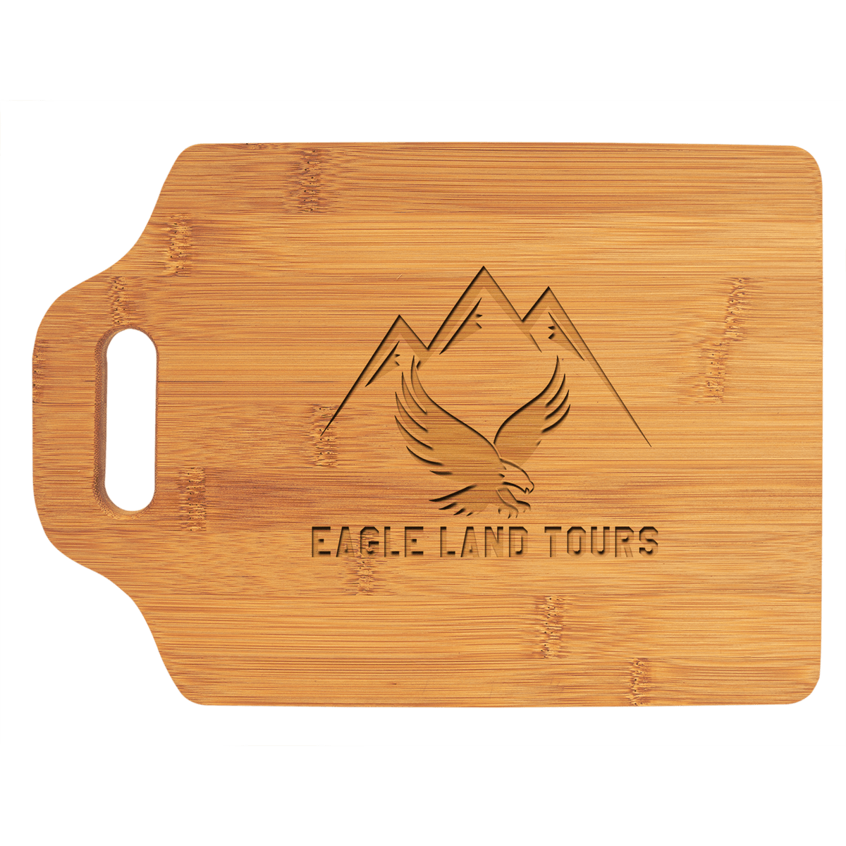 Bamboo Cutting Board with Handle — 11 x 7 3/4 in