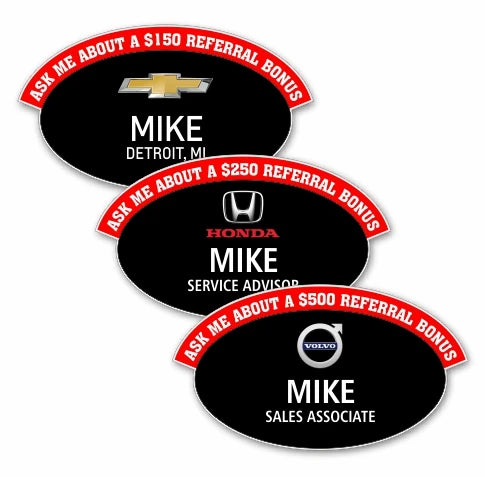 Referral Promotion Name Badges