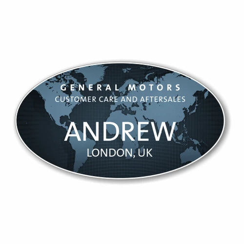 CCA Global Oval Name Badge