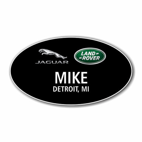 Jaguar Land Rover Black Oval Name Badge