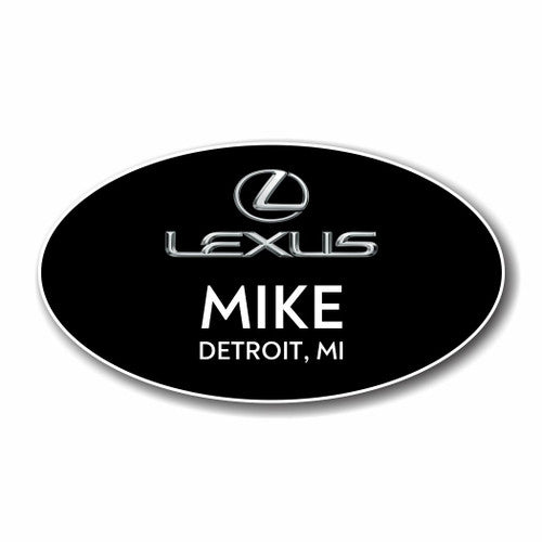 Lexus Black Oval Name Badge