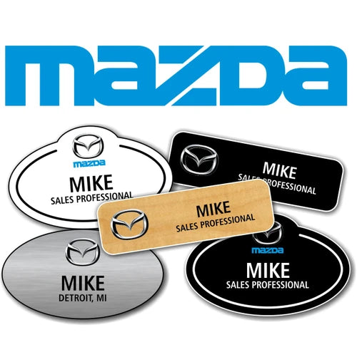 Mazda Name Badges