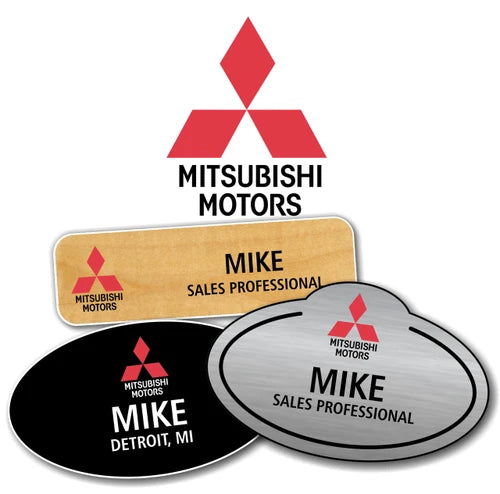 Mitsubishi Name Badges