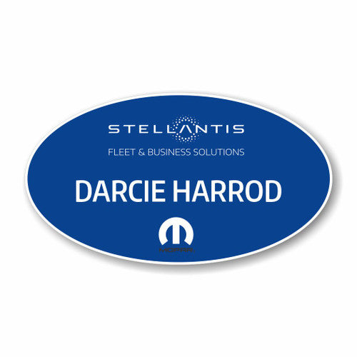 Stellantis / Mopar Fleet Blue Oval Name Badge