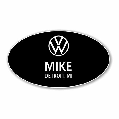 Volkswagen 2020 Logo Black Oval Name Badge