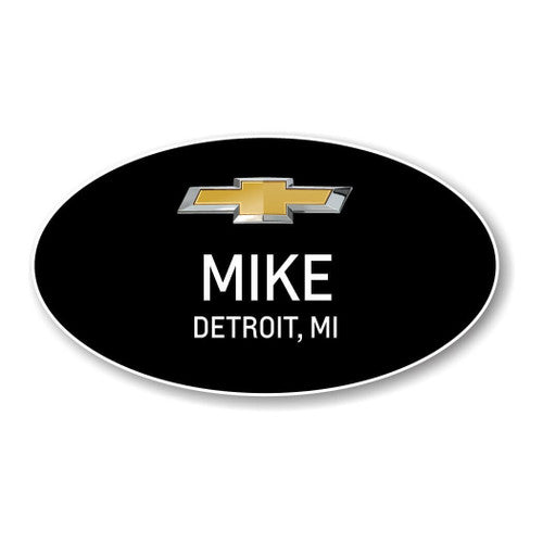 Chevrolet Black Oval Name Badges