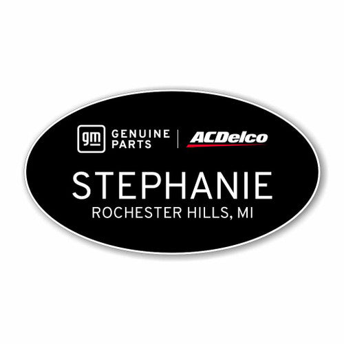 GM Genuine Parts ACDelco Black Oval Name Badge