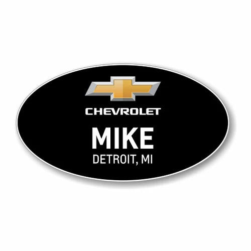 Chevrolet 2025 Black Oval Name Badge