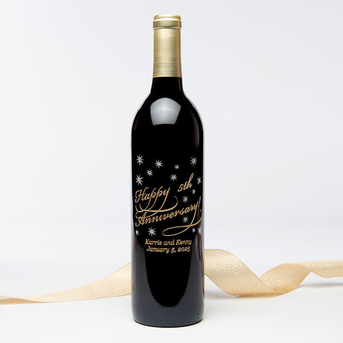 Classic Anniversary — Engraved Wine Bottle