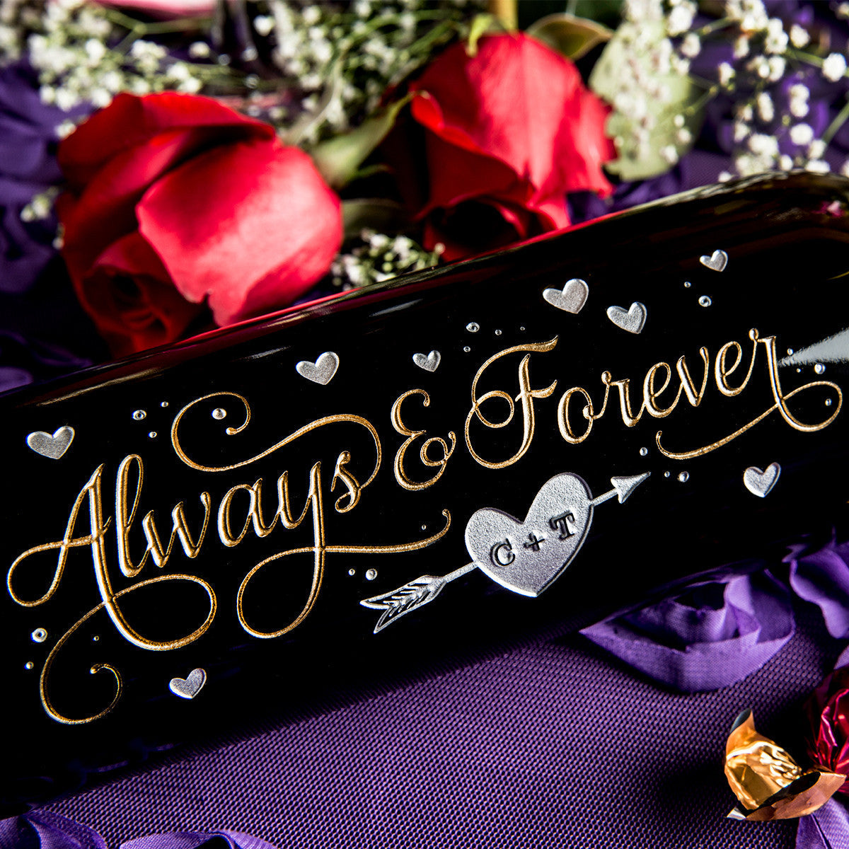 Always & Forever — Engraved Wine Bottle