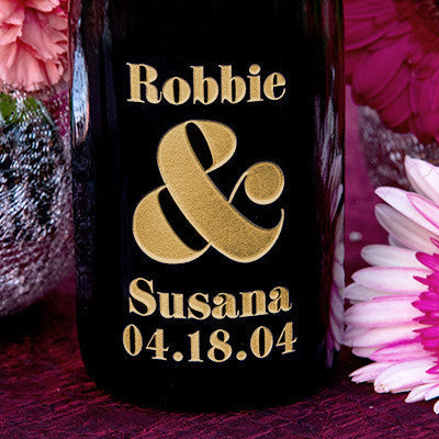 Just You Two — Engraved Wine Bottle
