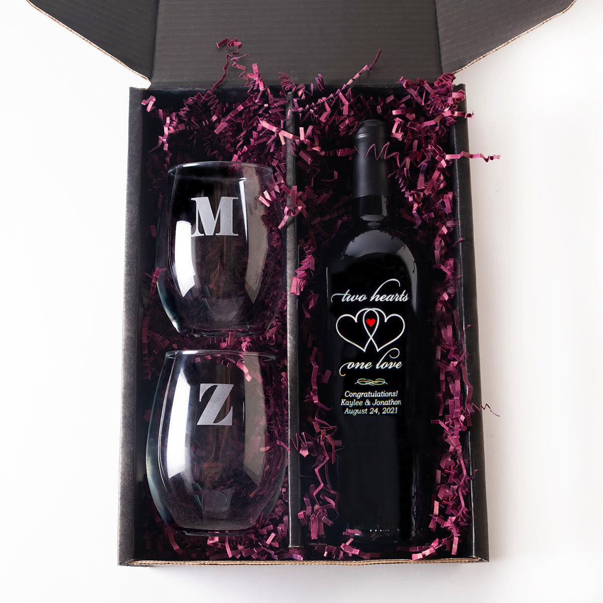 Engraved gift — additional design or presentation example; final configuration confirmed in quote