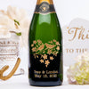 Doves in Heart — Engraved Wine Bottle