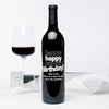 Triple Happy Birthday! — Engraved Wine Bottle