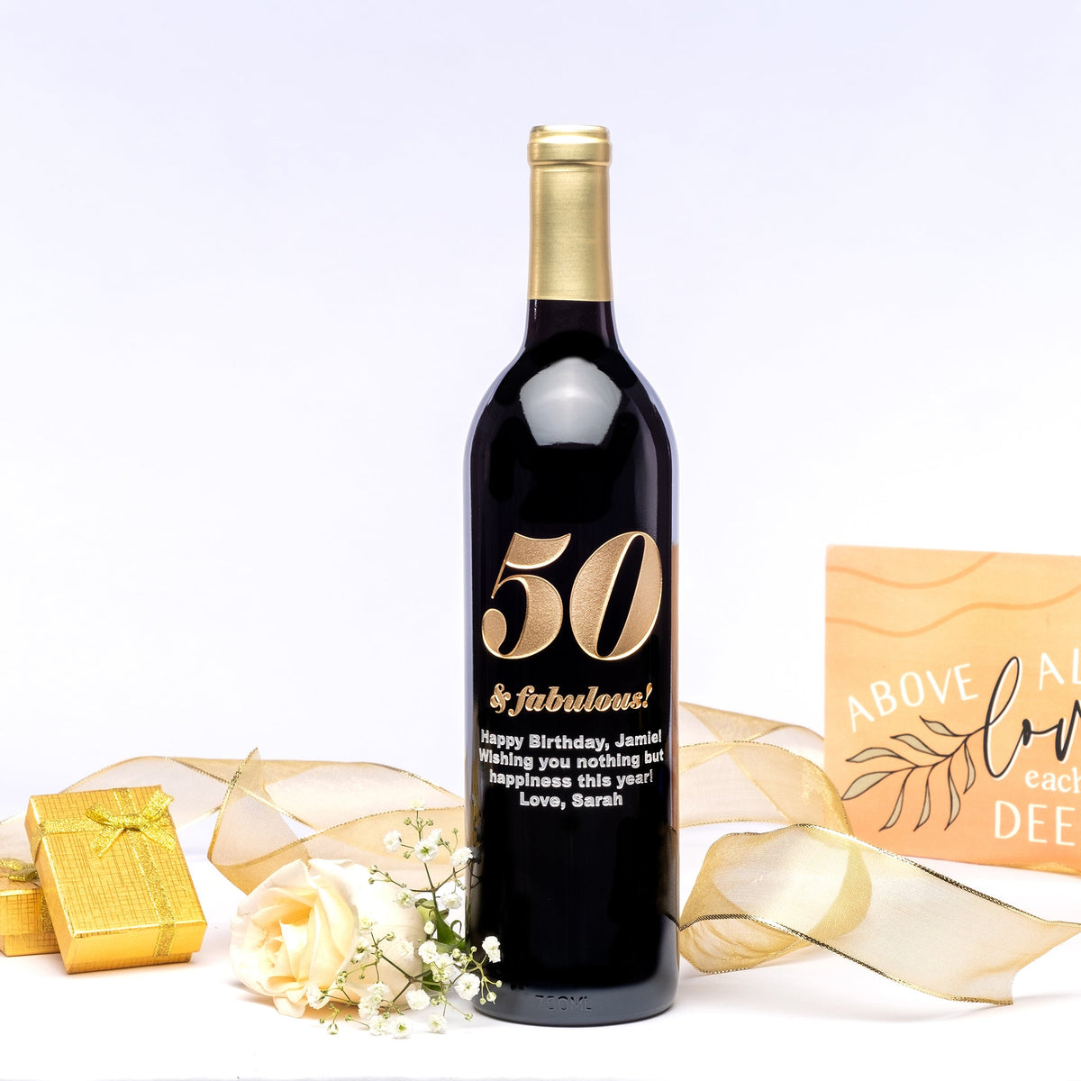Fabulous Birthday! — Engraved Wine Bottle