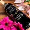 Happy Birthday Wreath — Engraved Wine Bottle