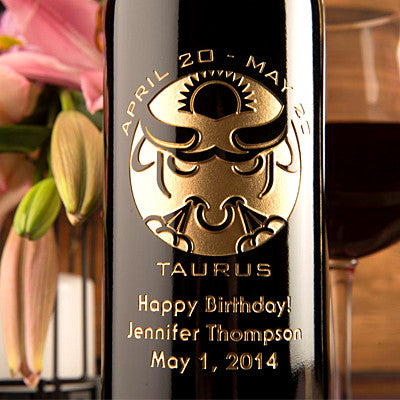 Taurus Birthday — engraved personalized design