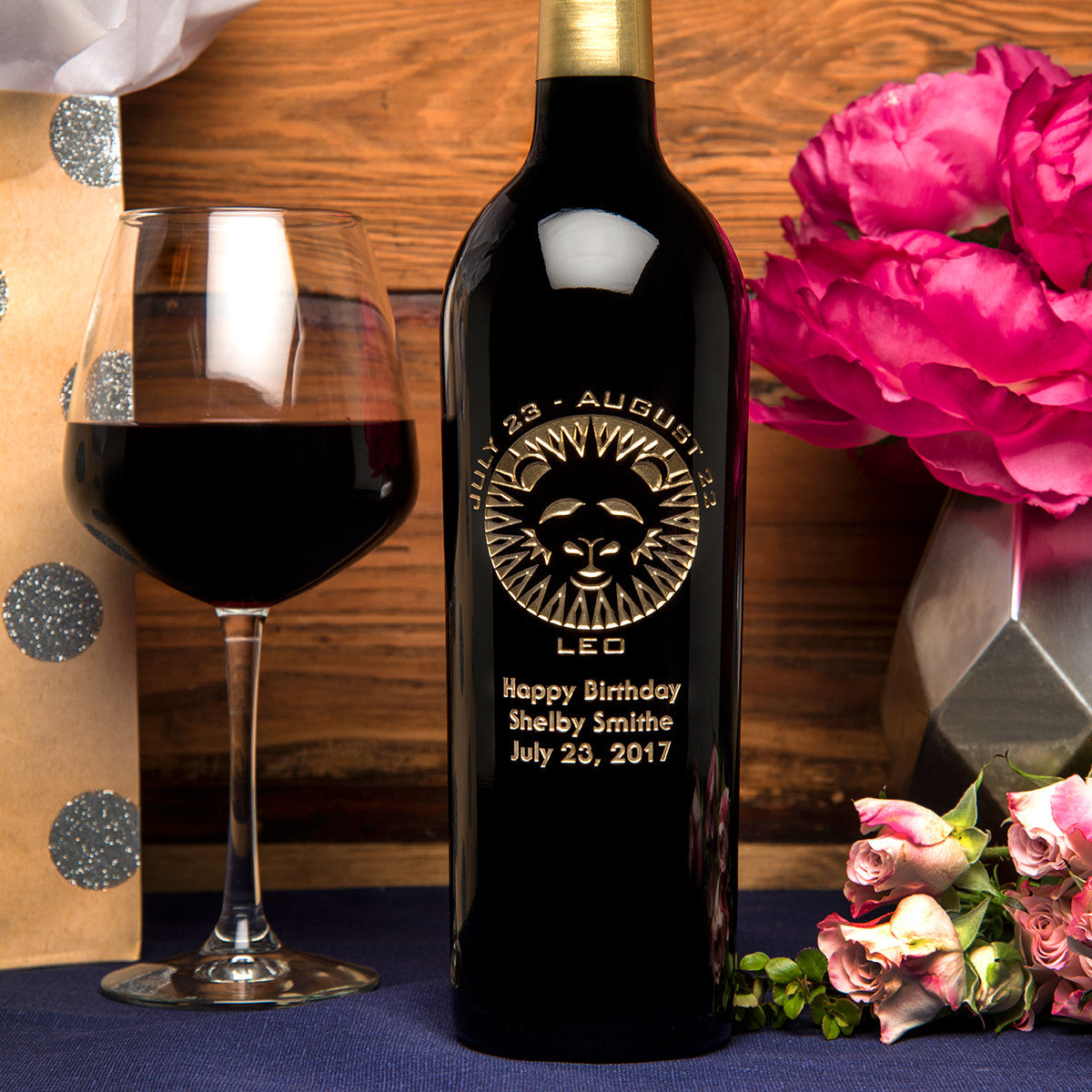 Leo Birthday — engraved personalized design