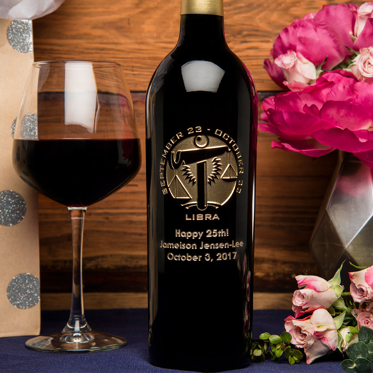 Libra Birthday — engraved personalized design