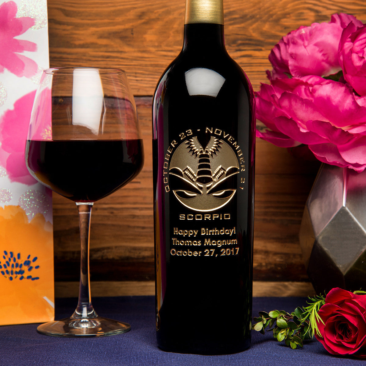 Scorpio Birthday — engraved personalized design
