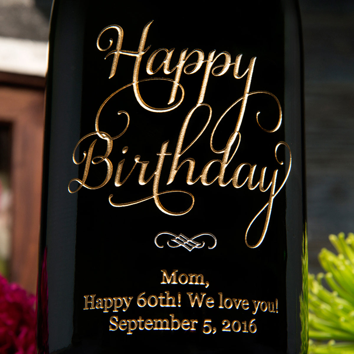 Another Joyful Birthday Big Bottle — engraved personalized design