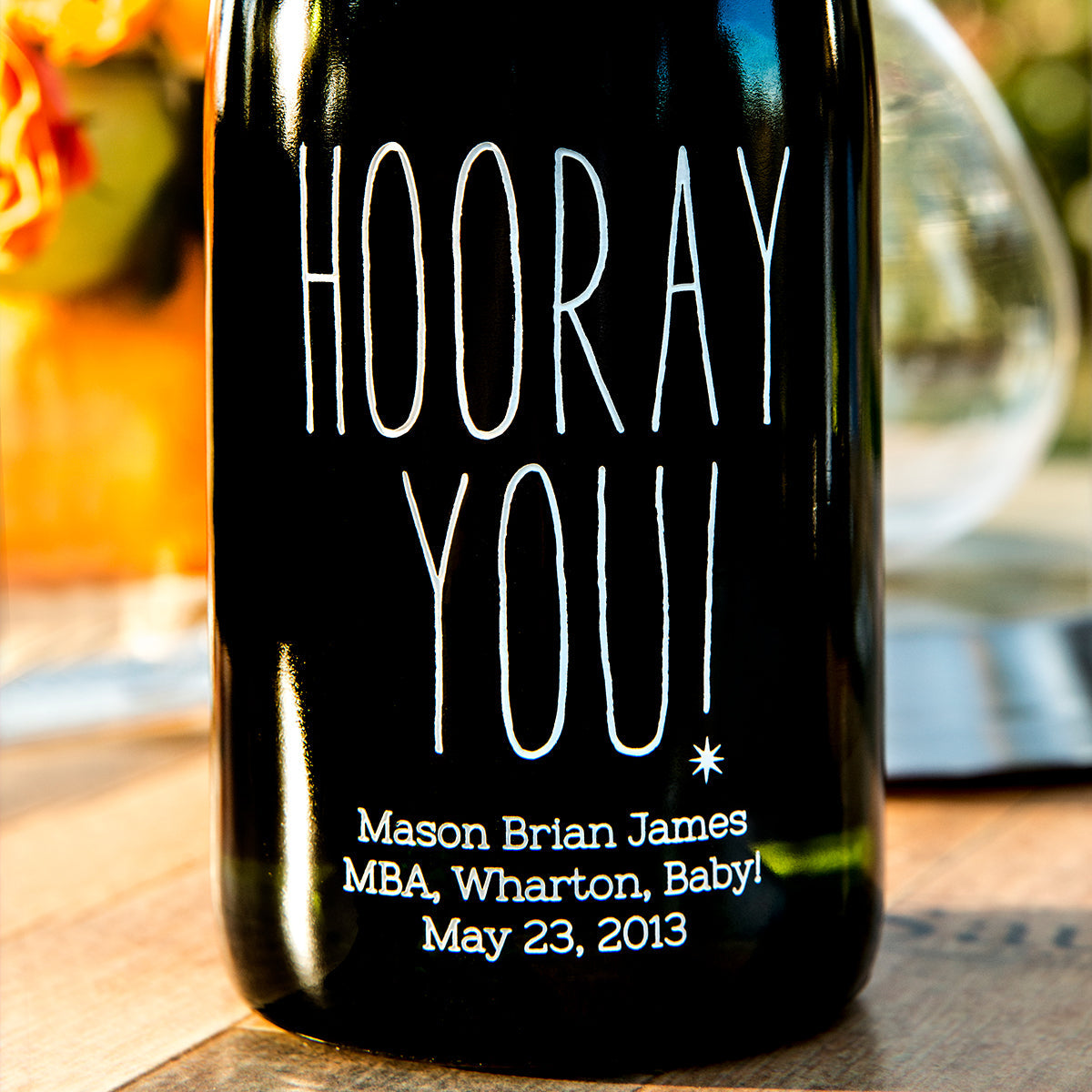 Hooray You! — engraved personalized design