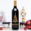 Merry Tree — Engraved Wine Bottle