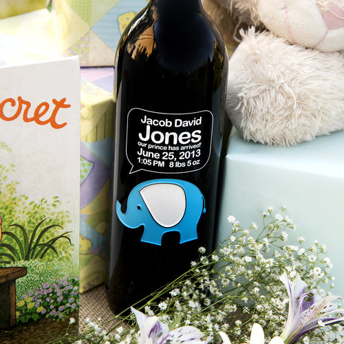 Its a Boy! — Engraved Wine Bottle