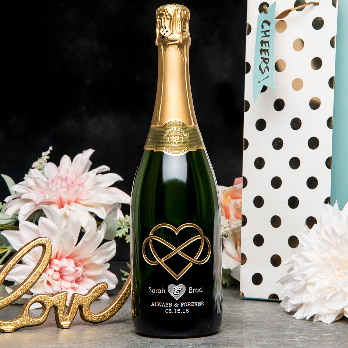 Modern Infinity — engraved personalized design