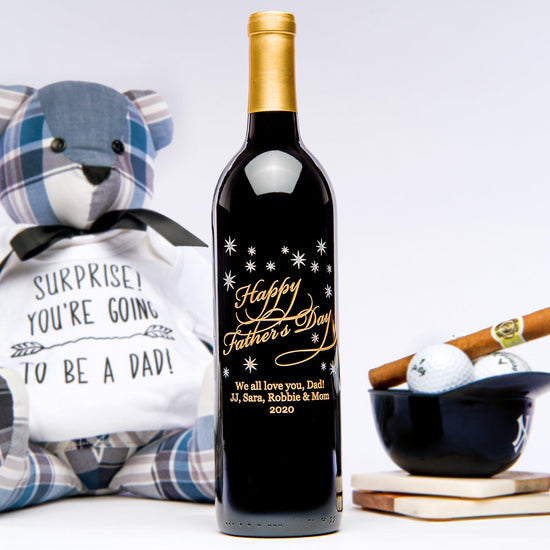 Classic Father's Day — Engraved Wine Bottle