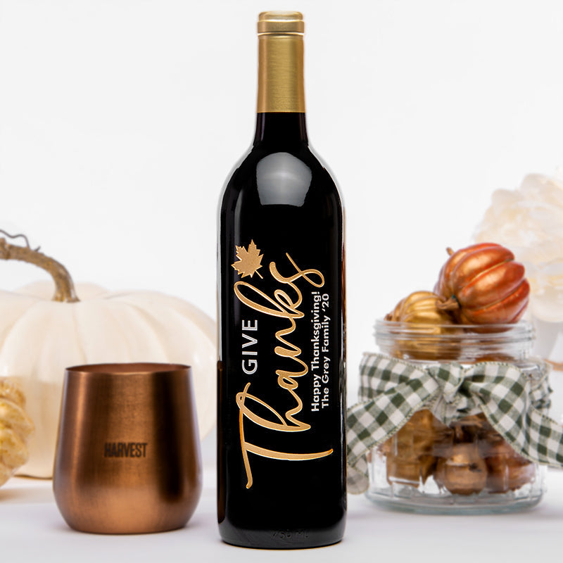 Give Thanks — engraved personalized design