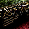 Joyful Merry & Bright — Engraved Wine Bottle