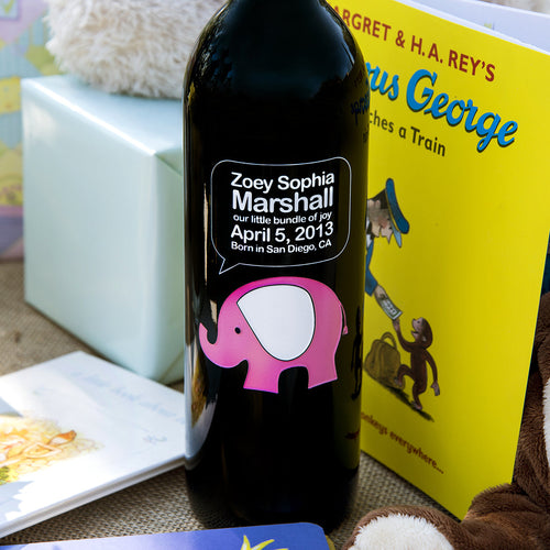 Its a Girl! — Engraved Wine Bottle