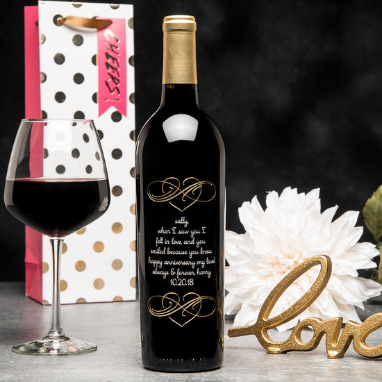 Inspired Infinity — Engraved Wine Bottle