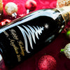 Swirly Tree — Engraved Wine Bottle