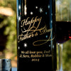 Classic Father's Day — Engraved Wine Bottle