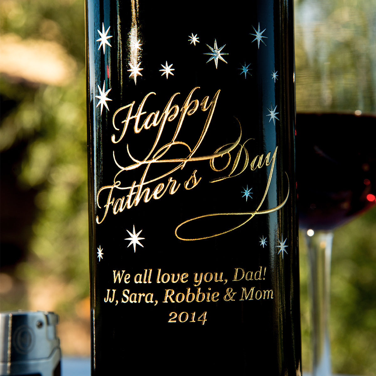 Engraved gift — additional design or presentation example; final configuration confirmed in quote