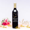 Love Script Infinity — Engraved Wine Bottle