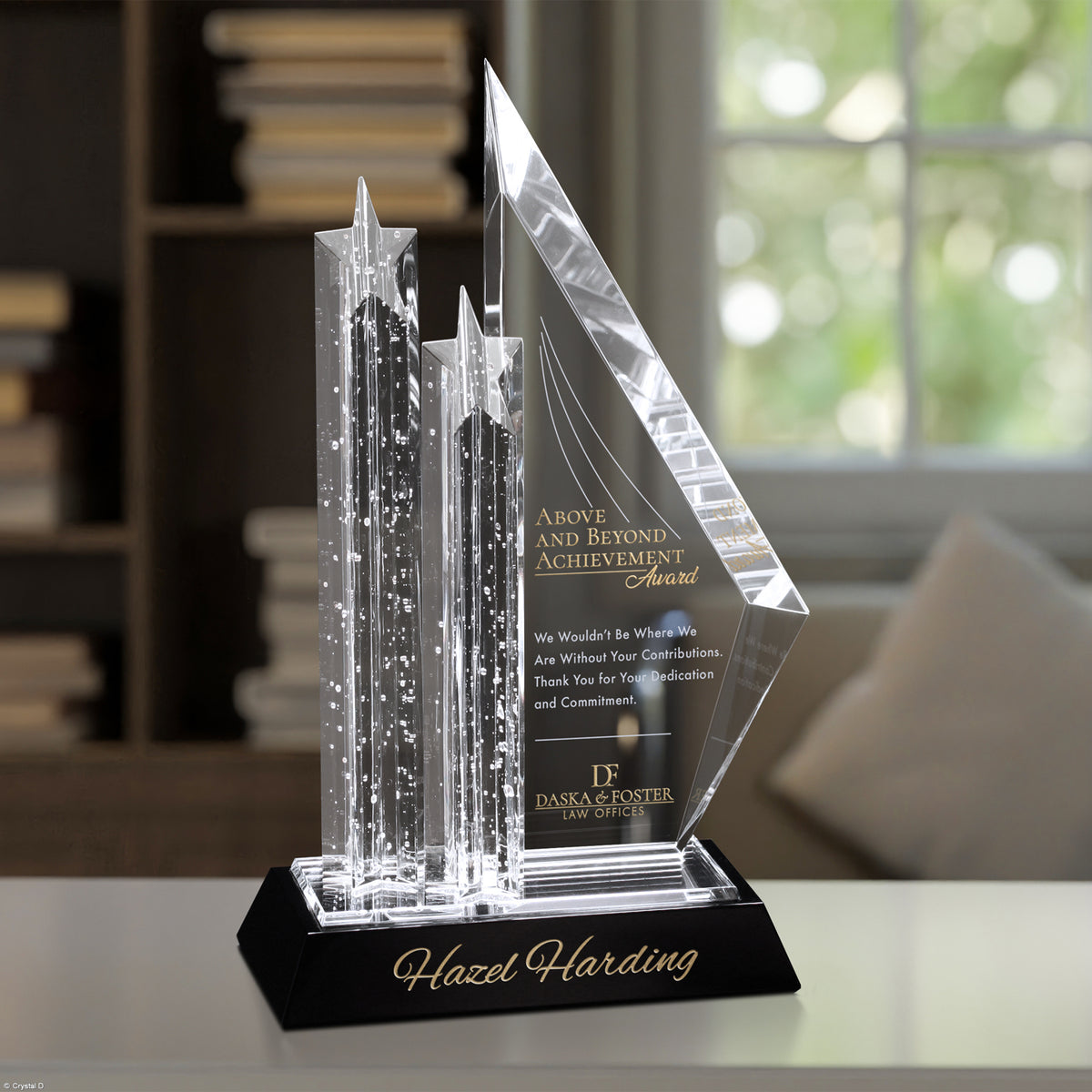 Vega Award 13-1/2" - Crystal D