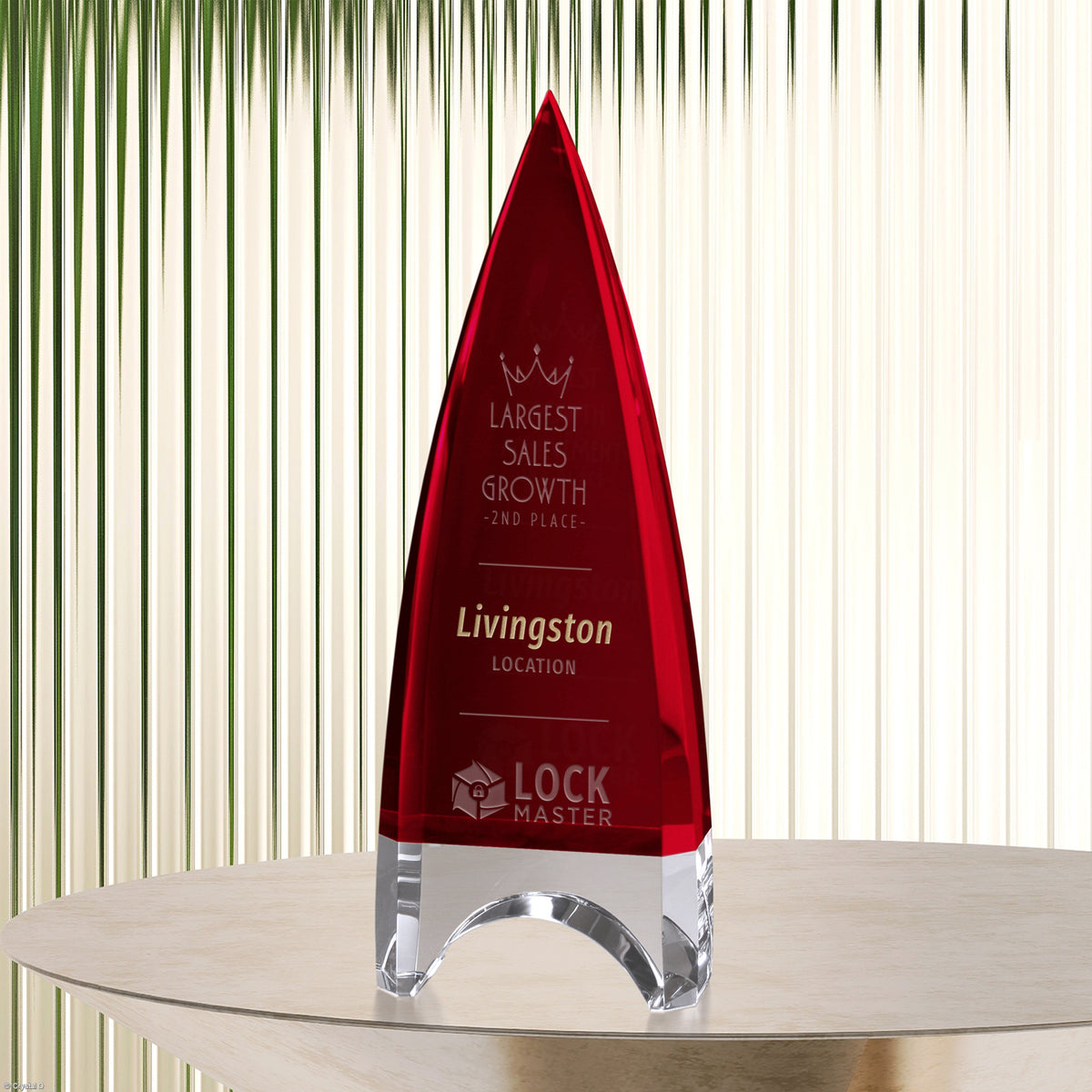Vertex Ruby Award 7" - Crystal D