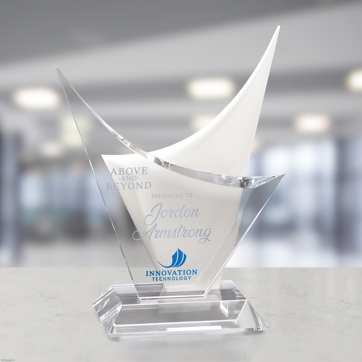 Voyager Award 9-3/4" - Crystal D