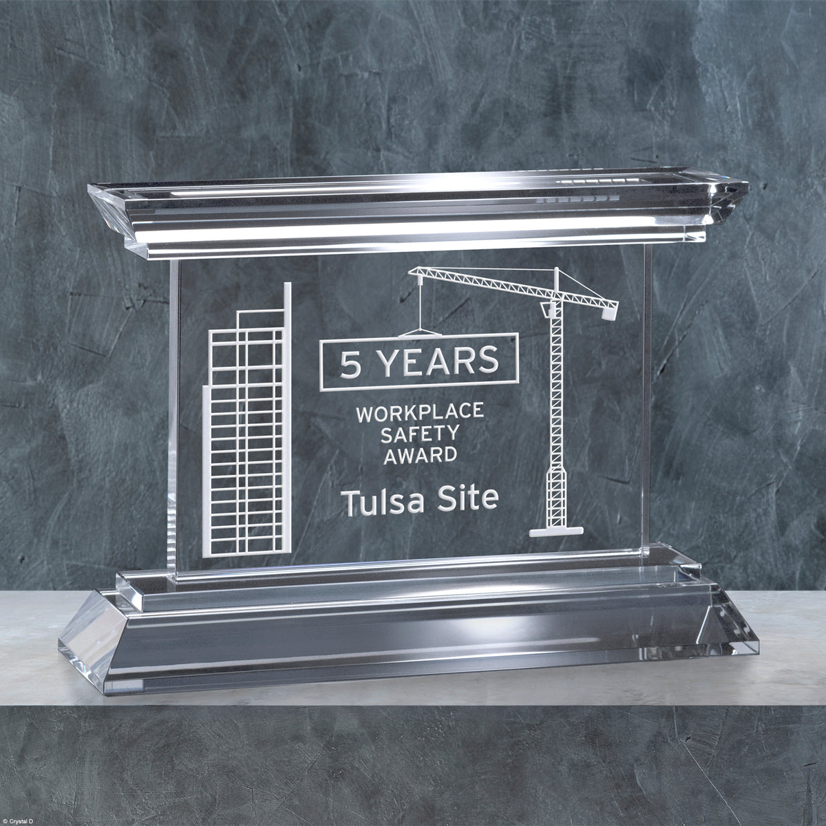 Wakefield Award 7-1/2" W - Crystal D