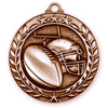 1 3/4'' Football Wreath Medallion