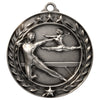 1 3/4'' Female Gymnastics Wreath Medallion