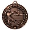 1 3/4'' Female Gymnastics Wreath Medallion