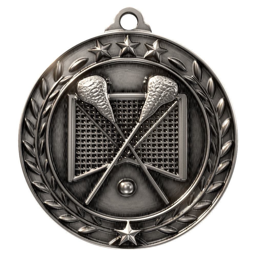 1 3/4'' Lacrosse Wreath Medallion
