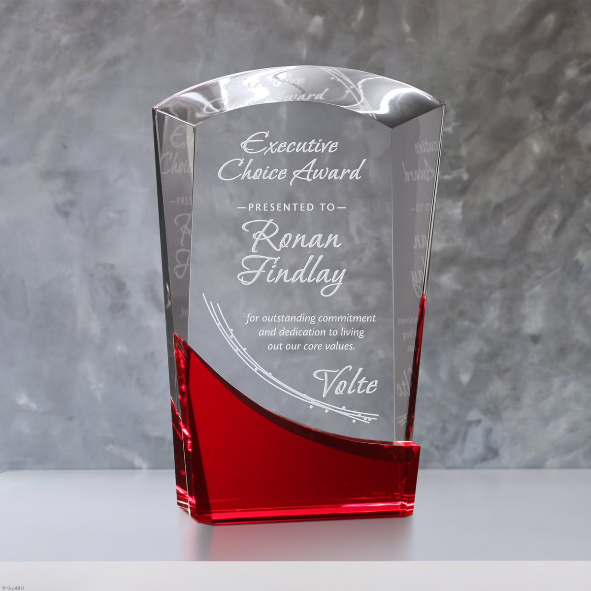 Wellton Ruby Award 6" - Crystal D